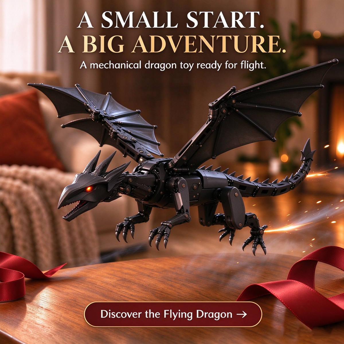 ๐ฅ Flying Mechanical Dragon Transforming Toy