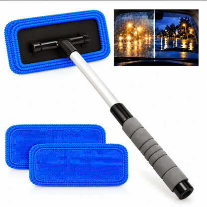 Dual-Sided Car Window Cleaner | Streak-Free Cleaning Kit