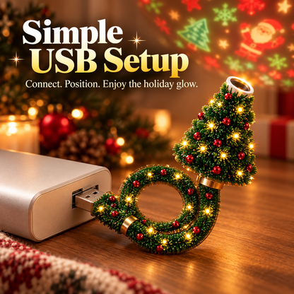 🎄USB Christmas ✨Tree Projector Light