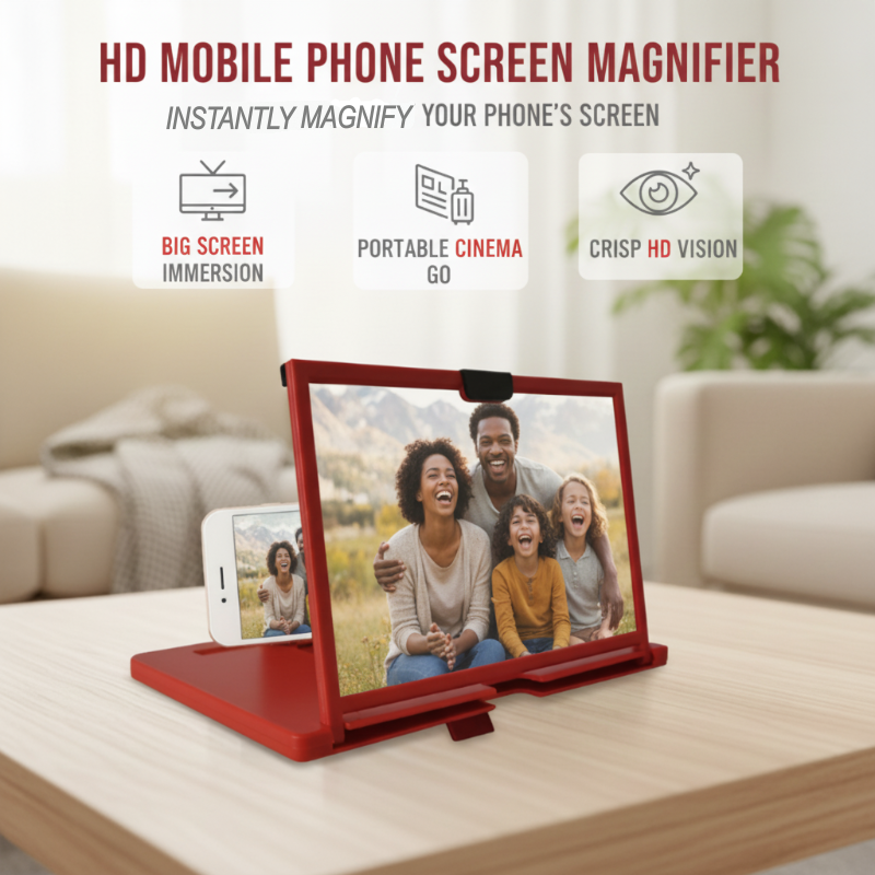 🔍Foldable Mobile 📲Phone Screen Magnifier Stand