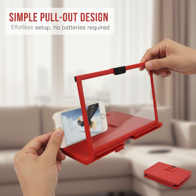 🔍Foldable Mobile 📲Phone Screen Magnifier Stand