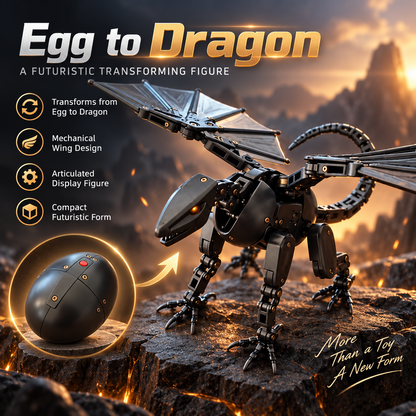 🔥 Egg to Dragon Transforming Mechanical Toy