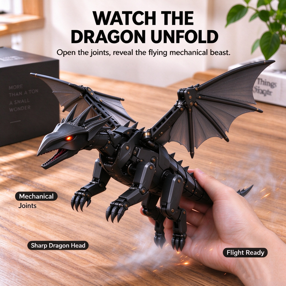 🔥 Flying Mechanical Dragon Transforming Toy